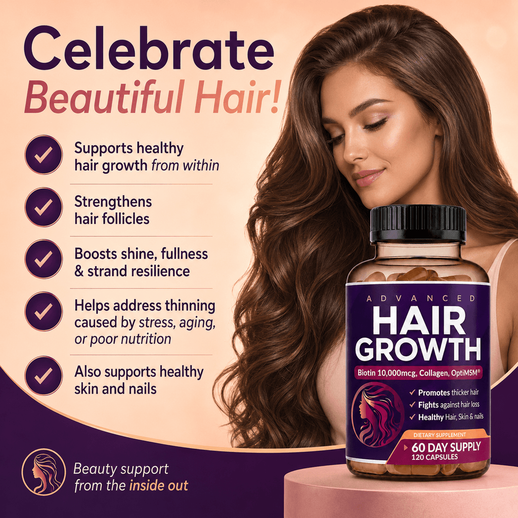Advanced Hair Growth for Women, Hair Growth Complex, Hair Growth Vitamins