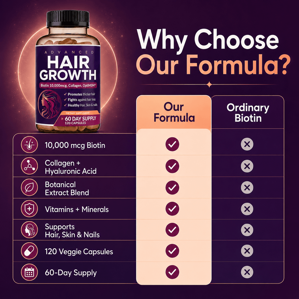 Advanced Hair Growth for Women, Hair Growth Complex, Hair Growth Vitamins