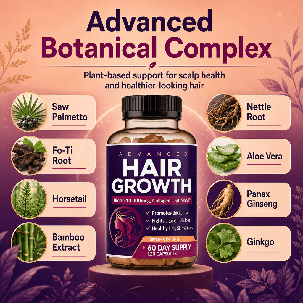 Advanced Hair Growth for Women, Hair Growth Complex, Hair Growth Vitamins