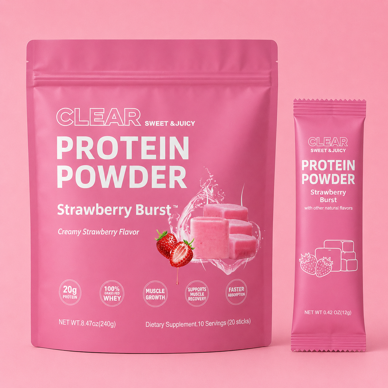 Clear Protein Powder, Grass-Fed Whey