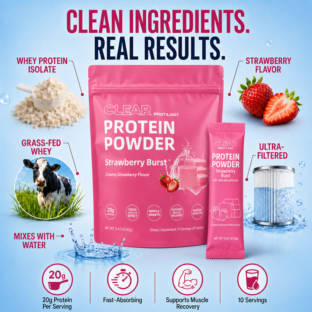 Clear Protein Powder, Grass-Fed Whey